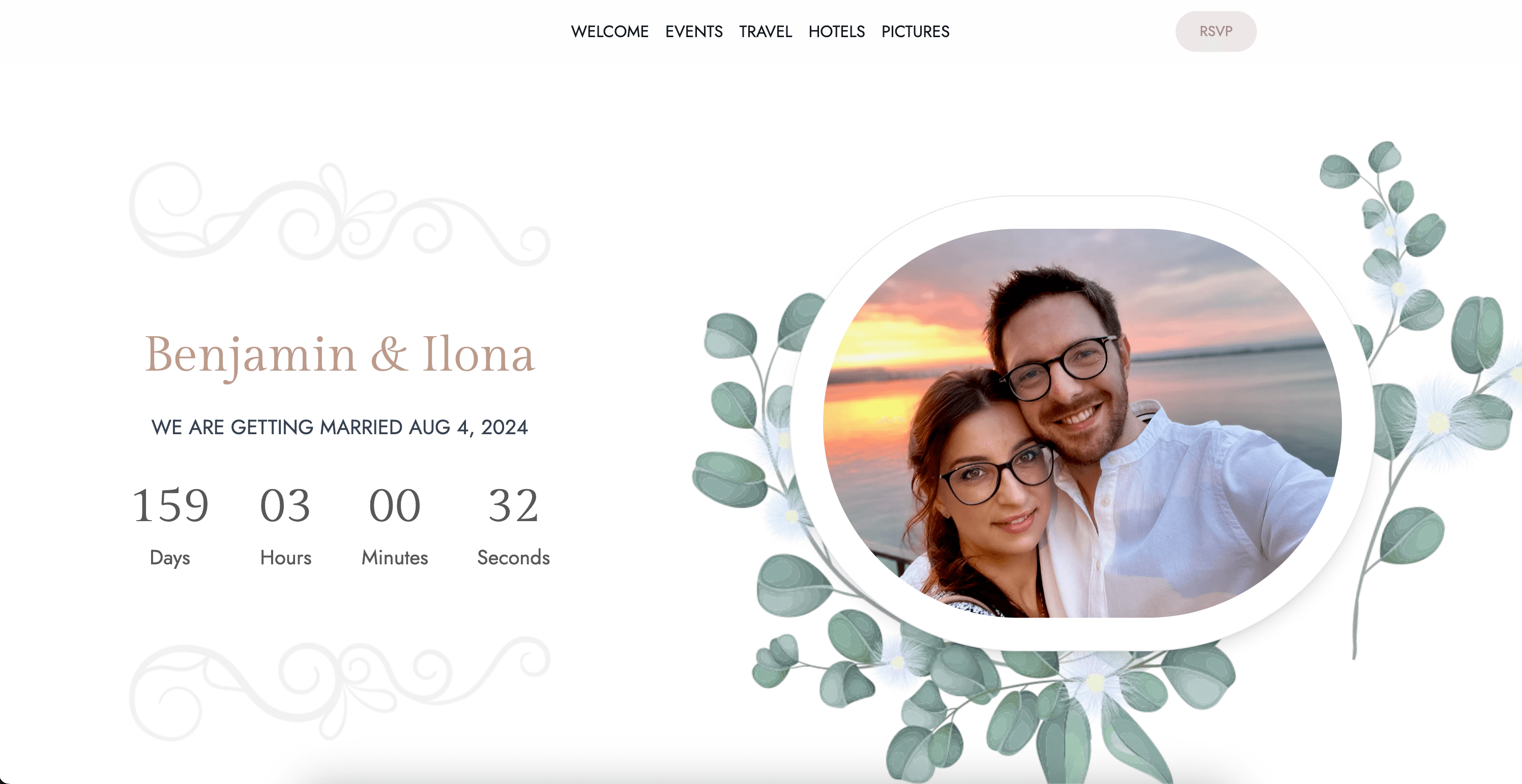 ilo-and-ben.com wedding website